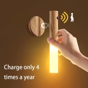 2pcs Smart Charging Magnetic Induction USB LED Night Light - Human Body Induction Wall Light and Wireless Wall Light, Suitable for Home Bedroom, Kitchen, and Bathroom Wall Induction Lights, Night Collision and Fall Prevention