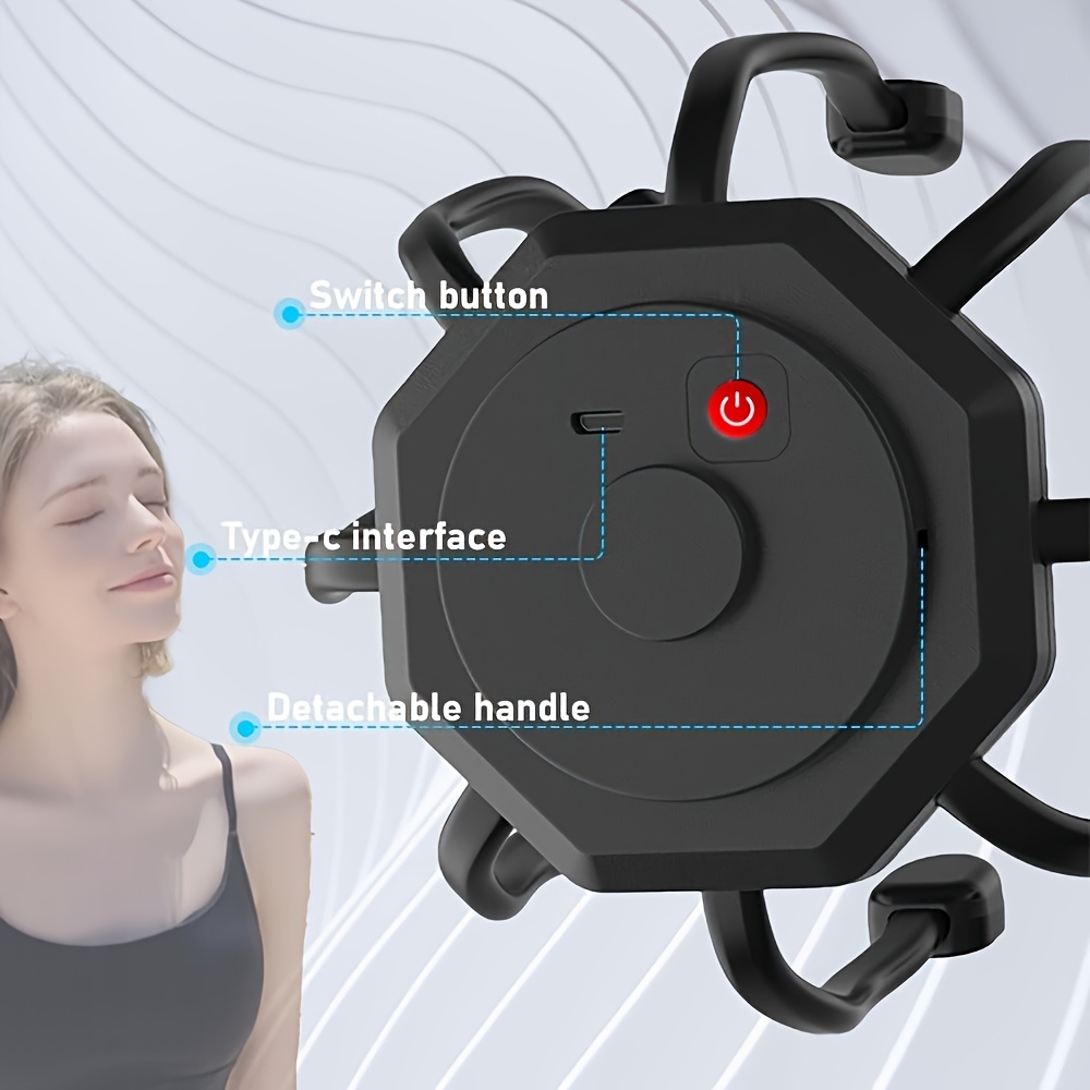 8-Finger Scalp Massager - Portable, USB Rechargeable Electric Head Massager with 3 Modes for Deep Relaxation And Relax, Relax Device | Modern Headgear | Rechargeable Battery, Scalp Massage - Image 5