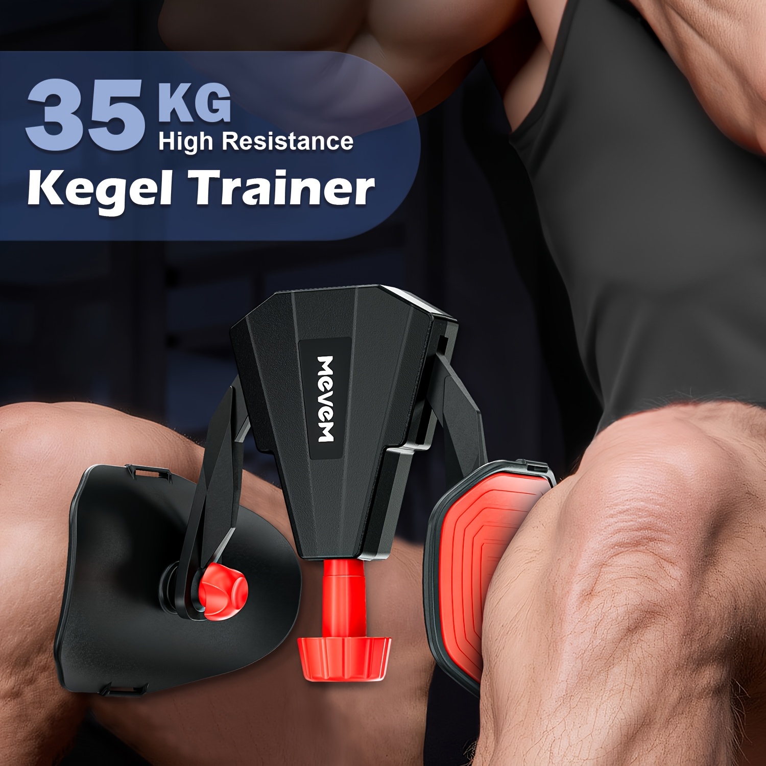 1pc Leg Trainer - Premium Kegel Exerciser for Strengthening Inner Thighs Advanced Adjustable Trainer for Mens Pelvic Floor Health, Levator Sphincter Exerciser for Slimming And Strengthening Thighs And Pelvic MusclesHome Fitness Accessory for Women - Image 3