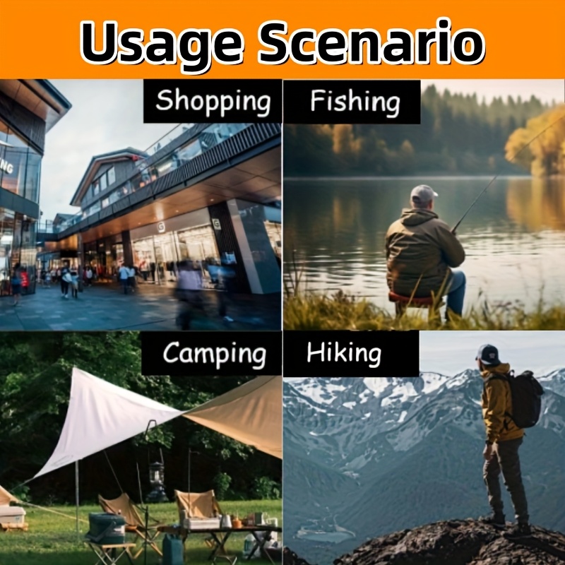 1pc 2-in-1 Collapsible Cane & Stool - 330lb Weight Capacity, Foldable Travel Cane with Locking Mechanism for Hiking, Camping, Outdoor Activities - Portable Compact Design - Image 7