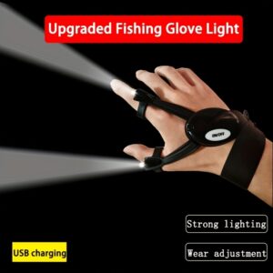 Glow-in-the-Dark Multi-Function Gloves with USB Charging - Cool Fashion Gifts for Men, Women, Boyfriend or Husband | Glowing Fingers for Night Camping, Fishing, Repair Trips | Father'S Day & Christmas Essentials, Glow Finger Gloves, Outdoor Activities, Functional Design, Longlasting Battery