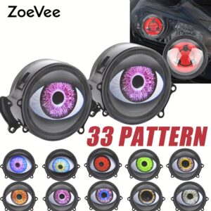 Devil's Eye Dynamic 33-Mode Modified Light Kit with Waterfall Turn Signal, Daytime Running Lights and Fog Effects, Shockproof RGB Ambient Breathing LED