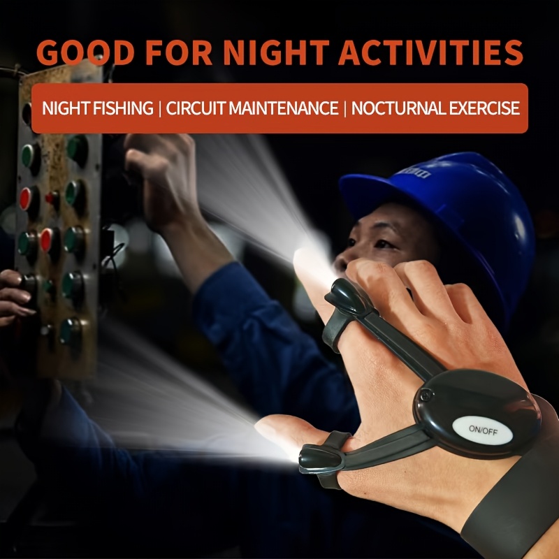 Glow-in-the-Dark Multi-Function Gloves with USB Charging - Cool Fashion Gifts for Men, Women, Boyfriend or Husband | Glowing Fingers for Night Camping, Fishing, Repair Trips | Father'S Day & Christmas Essentials, Glow Finger Gloves, Outdoor Activities, Functional Design, Longlasting Battery - Image 5